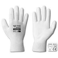 

 Rękawice ochronne PURE WHITE poliuretan, rozmiar 8

