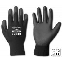 

 Rękawice ochronne PURE BLACK poliuretan, rozmiar 8

